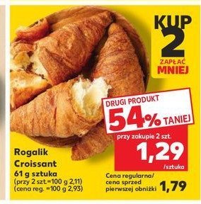 Rogalik croissant promocja