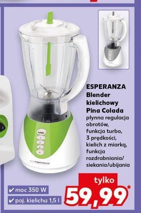 Blender pinacolada ekm023g Esperanza promocja w Kaufland