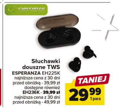S艂uchawki eh236k Esperanza promocja