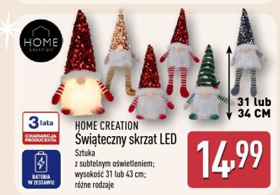 Świąteczny skrzat LED  promocja w Aldi