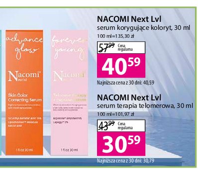 Serum korygujące koloryt skóry NACOMI NEXT LEVEL promocja