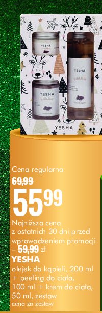 Zestaw w pudełku malinowy raj olejek do kąpieli 200 ml + peeling do ciała 100 ml + krem do ciała 50 ml YESHA ZESTAW promocja