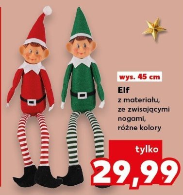 Elf z materiału wys. 45 cm promocja w Kaufland