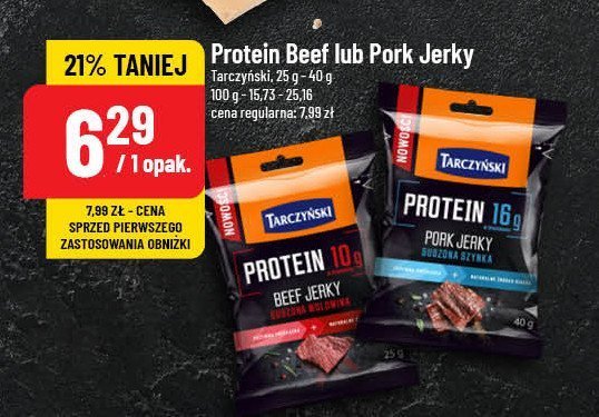 Szynka suszona Tarczyński protein promocja