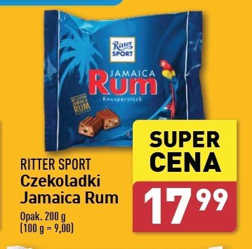 Czekoladki jamaica rum Ritter sport promocja