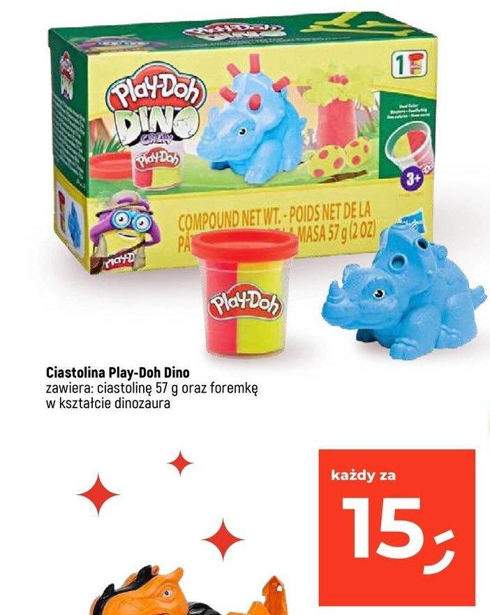 Ciastolina mini dinozaur Play-doh promocja