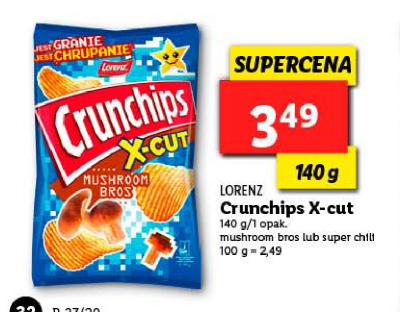 Chipsy super chili Crunchips lorenz promocja