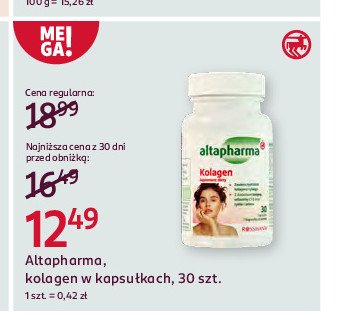 Kolagen Altapharma promocja w Rossmann