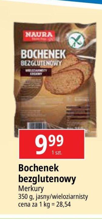 Bochenek bezglutenowy wieloziarnisty Naura promocja
