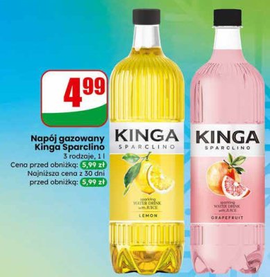 Napój gazowany Sparclino różne rodzaje promocja w Dino