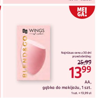 Gąbka do blendowania Aa wings of color promocja