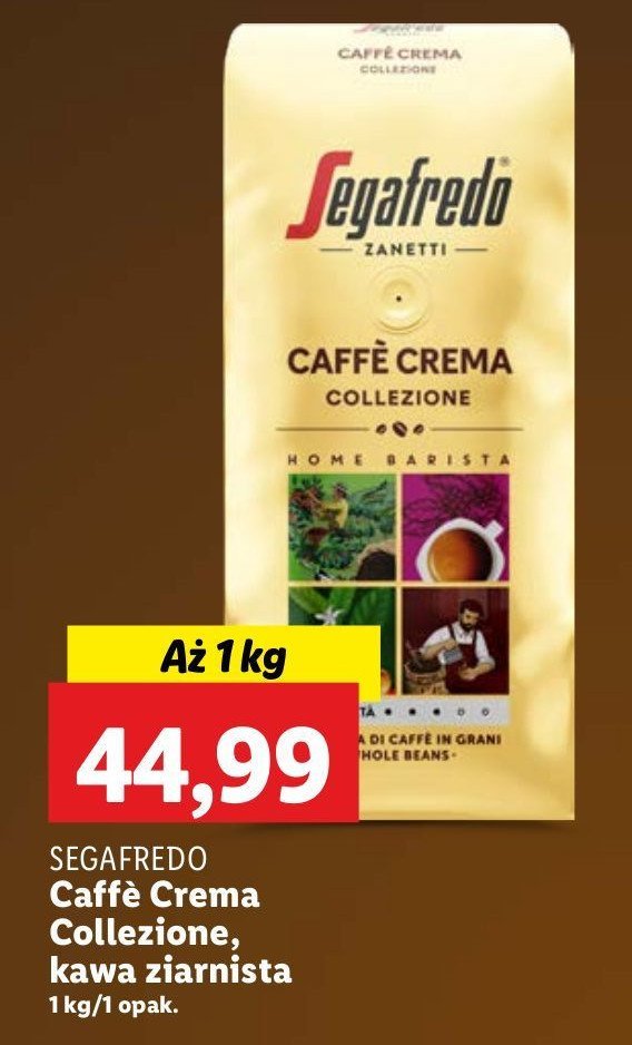 Kawa Segafredo caffe crema collezione promocja