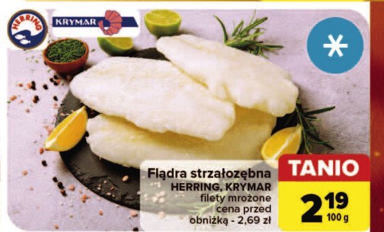 Flądra strzałozębna filet Krymar promocja