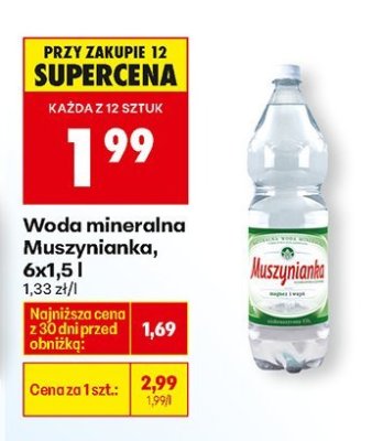 Woda mineralna promocja w Biedronka