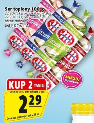 Ser topiony Ser topiony 100 g różne rodzaje Mlekovita promocja w Prim Market