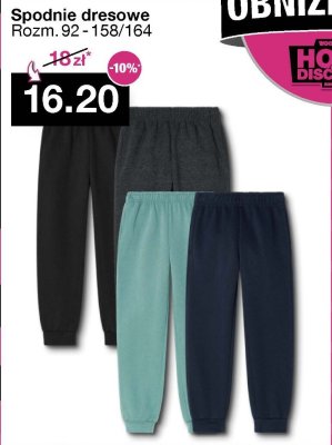 Spodnie dresowe różne kolory Rozm. 92-158/164 promocja w Woolworth