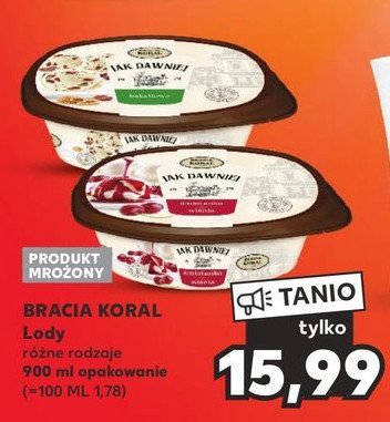 Lody 艣mietankowe z wi艣niami i sosem wi艣niowym Bracia koral lody jak dawniej promocja