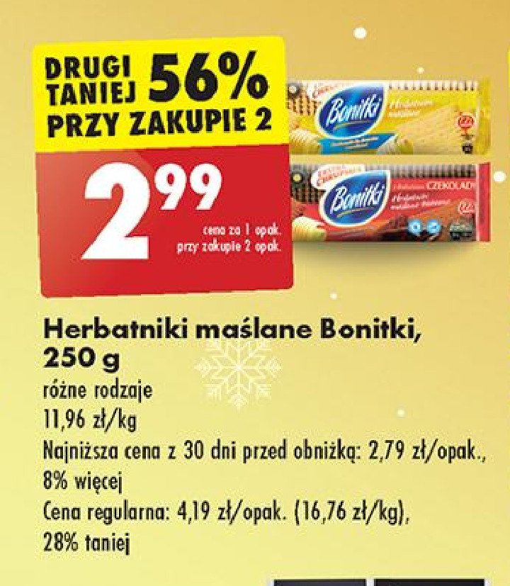 Herbatniki maślano-kakaowe Bonitki promocja