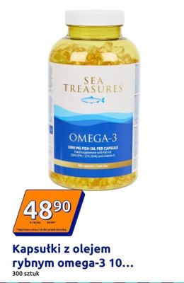 Kapsułki z olejem rybnym omega-3 Sea Treasures promocja w Action
