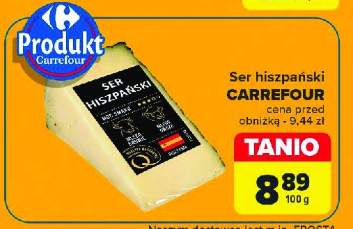 Ser hiszpański Carrefour promocja