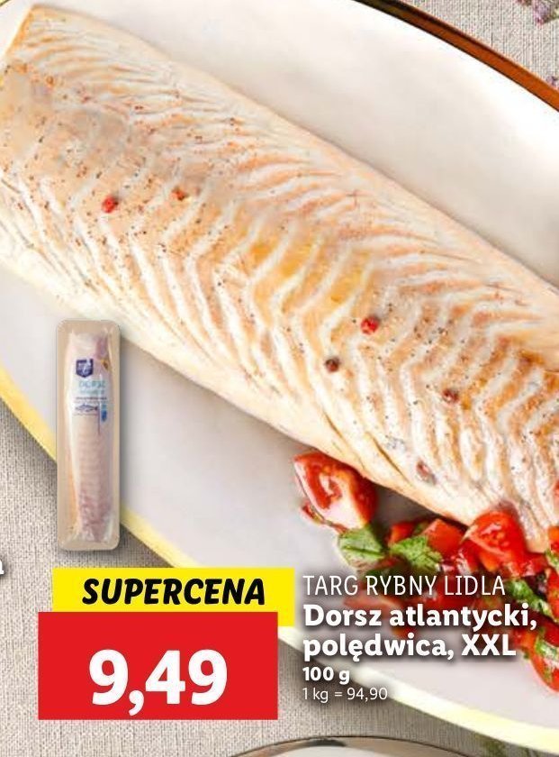 Dorsz atlantycki - pol臋dwica Rybny targ lidla promocja