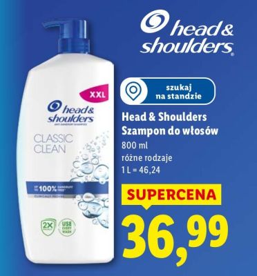 Szampon do włosów Head & Shoulders różne rodzaje promocja w Lidl