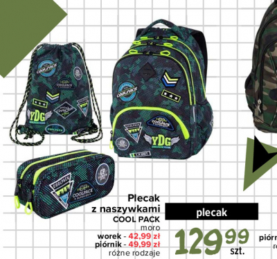 Plecak z naszywkami Coolpack promocja