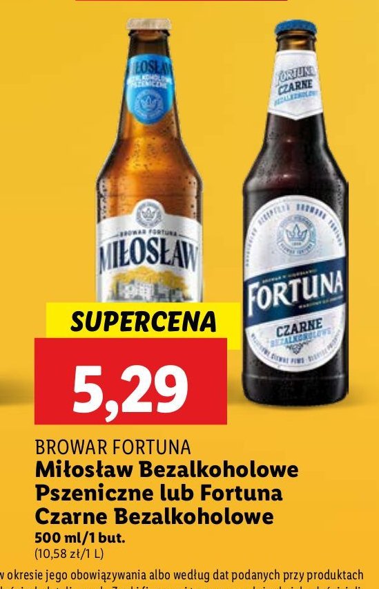 Piwo Fortuna czarne bezalkoholowe promocja