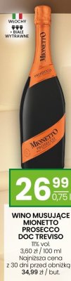 Wino musujące Mionetto Prosecco DOC Treviso 11% vol. 0,75l promocja w Twój Market