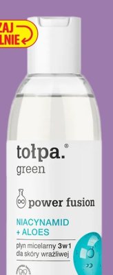 Płyn micelarny 3w1 dla skóry wrażliwej Green Power Fusion niacynamid + aloes  promocja w Biedronka