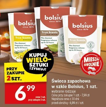 Świeca zapachowa w szkle Bolsius promocja w Twój Market