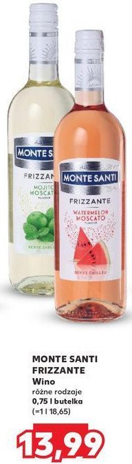 Wino Monte santi frizzante mojito promocja w Kaufland
