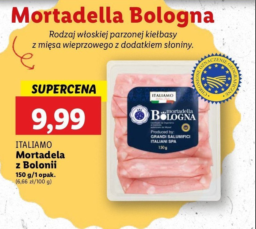 Wędlina mortadela bologna Italiamo promocja