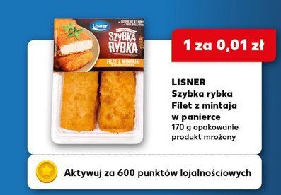 Filety z mintaja w chrupiącej panierce Lisner szybka rybka promocja