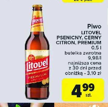 Piwo LITOVEL PSENICNY LEŻAK promocja