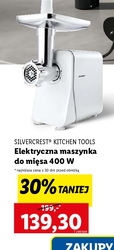 Maszynka do mielenia mięsa 400 w Silvercrest promocja w Lidl