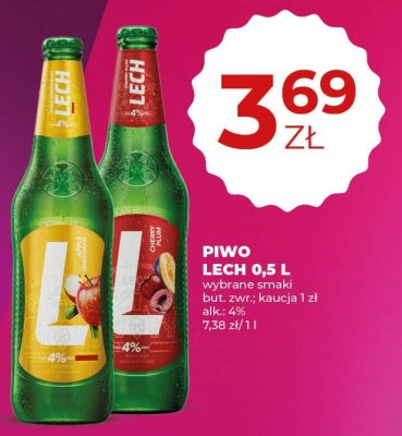 Piwo Lech 0,5 l wybrane smaki promocja w Duży Ben