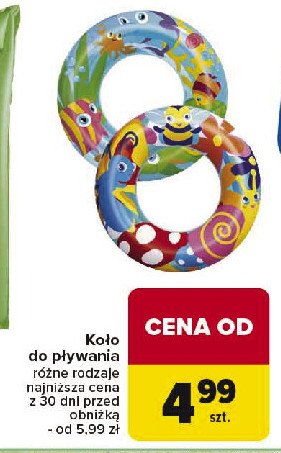 Koło do pływania promocja w Carrefour