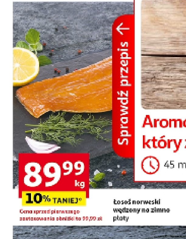 Łosoś norweski wędzony na zimno- płaty promocja
