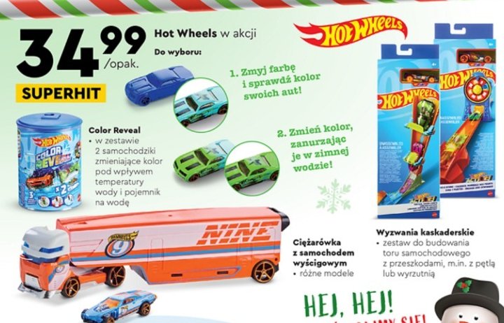 Zestaw kaskaderskie p臋tle Hot wheels promocja