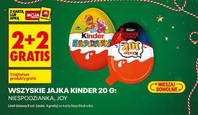 Jajka Kinder Niespodzianka 20 g promocja w Biedronka