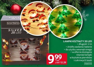 Lampki kształty 20 LED promocja w Selgros