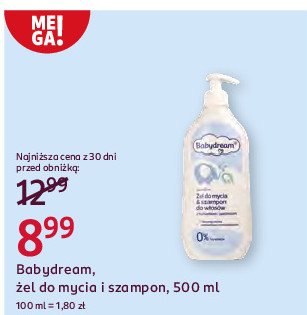 Żel do mycia i szampon Babydream promocja