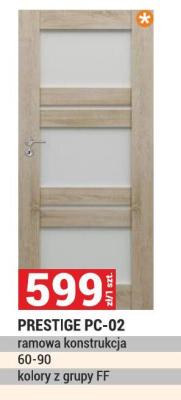 Drzwi PRESTIGE PC-02 ramowa konstrukcja 60-90 kolory z grupy FF promocja w Merkury Market