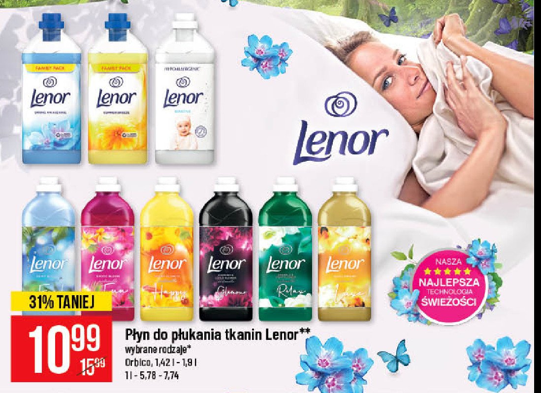 P艂yn do p艂ukania relaxed Lenor aromatherapy promocja