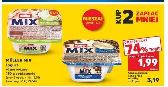 Jogurt choco balls Muller mix promocja