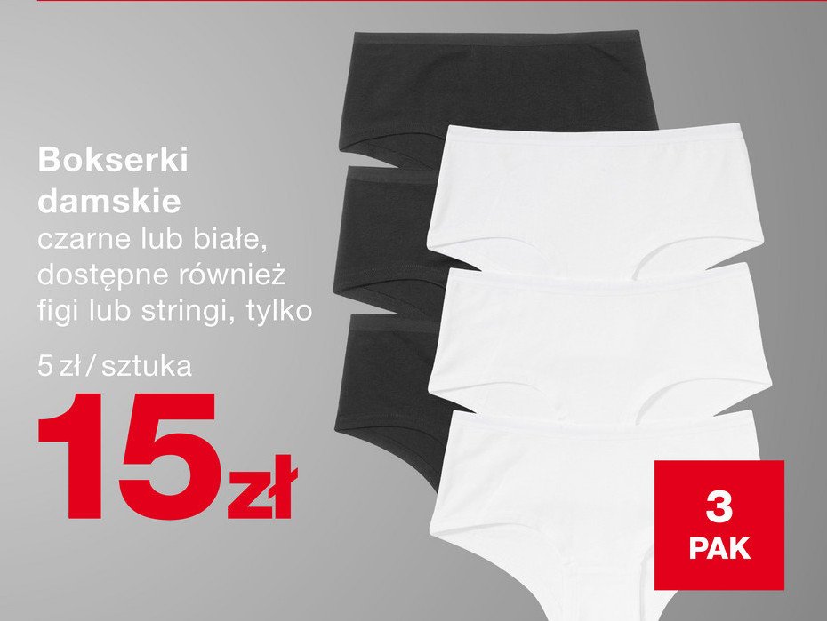 Stringi damskie bawełniane promocja