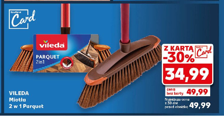 Miotła parquet Vileda promocja w Kaufland