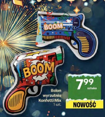 Balon wyrzutnia Konfetti Mix 1 szt. promocja w Delikatesy Centrum