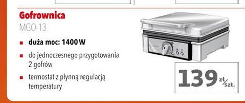 Gofrownica mgo-13 Mpm product promocja